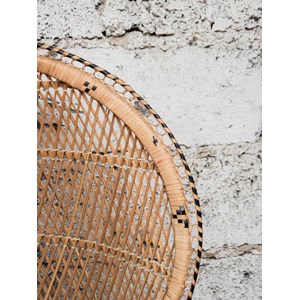 Fauteuil emmanuel en rotin clair n°16