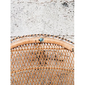 Fauteuil emmanuel en rotin clair n°16