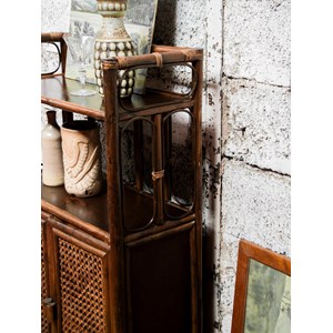 Gaëlle, l'étagère en rotin foncé n°773