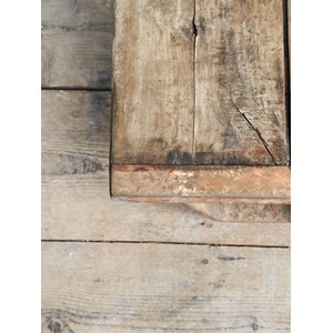 Table basse industrielle en bois et métal n°850