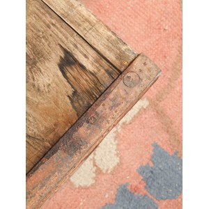 Table basse industrielle en bois et métal n°850