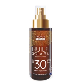 Huile solaire spf30 - haute protection