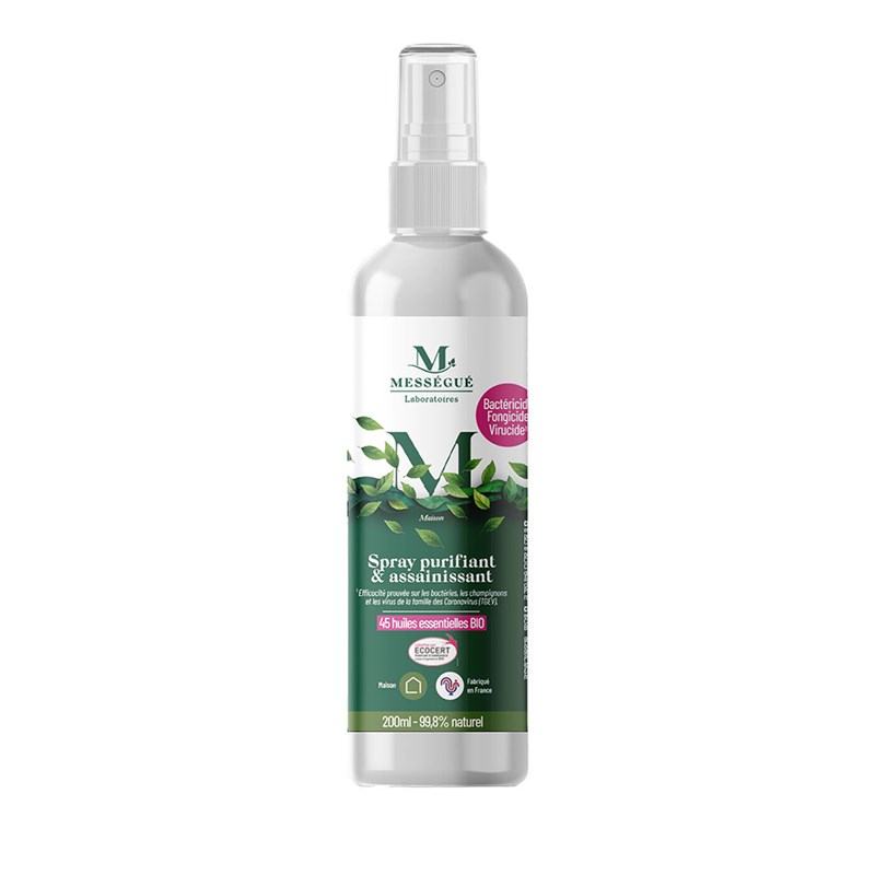 Spray purifiant et assainissant aux huiles essentielles bio 200ml
