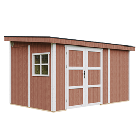 Abri de jardin qualité premium h231x248x412 cm sans plancher e  paroi latérale