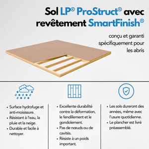 Abri de jardin qualité premium 11,47 m² - h231x248x530 cm - beige