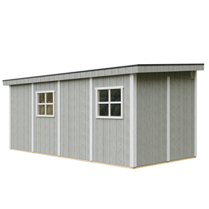 Abri de jardin qualité premium 11,47 m² - h231x248x530 cm - gris