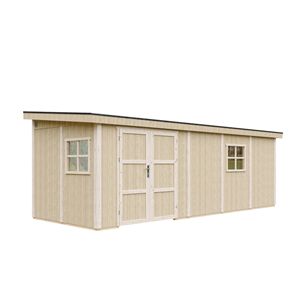 Abri de jardin qualité premium 14,3 m² - h231x248x648 cm - beige