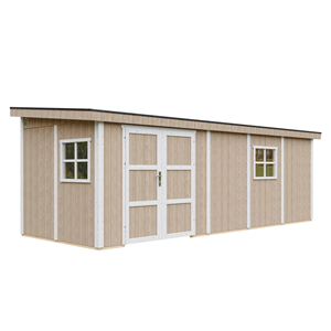Abri de jardin qualité premium 14,3 m² - h231x248x648 cm - marron