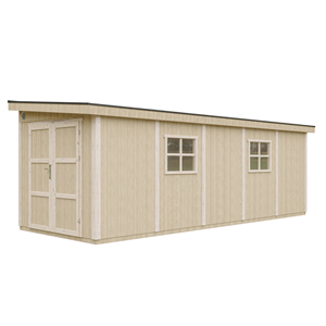 Abri de jardin qualité premium 14,30 m² - h231x248x648 cm - gris