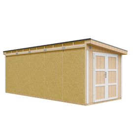 Abri de jardin qualité premium 14,30 m² - h231x248x648 cm - jaune