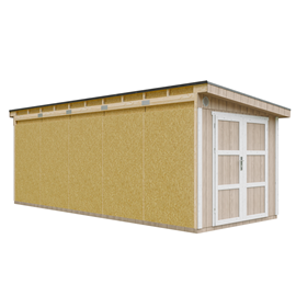Abri de jardin qualité premium 14,30 m² - h231x248x648 cm - marron