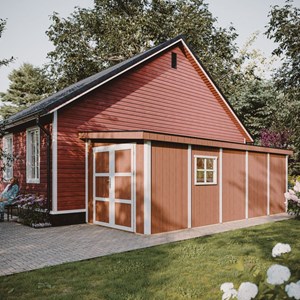 Abri de jardin qualité premium 14,30 m² - h231x248x648 cm - marron
