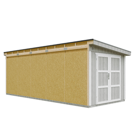 Abri de jardin qualité premium 14,30 m² - h231x248x648 cm - gris