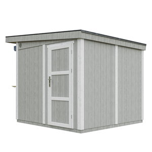 Grand stand marché avec comptoir 240x248x305cm 5,9m2 bar jardin, kiosque gris