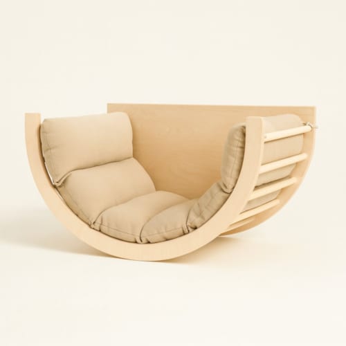 Jouetapprends - Arche montessori 6-en-1 bois & bureau avec coussin - jouetapprends