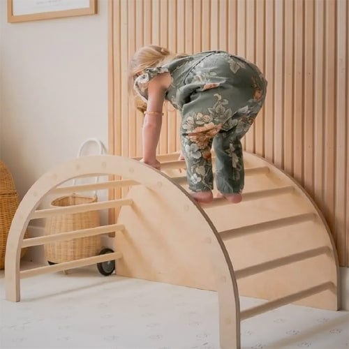Arche montessori 6-en-1 bois & bureau avec coussin - jouetapprends (Jouetapprends) - Image 1