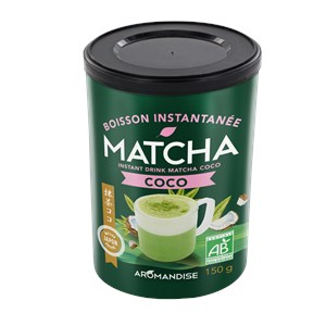 Boisson instantanée matcha coco bio douce uji japon 150g