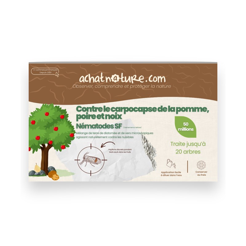 Nématodes sf - 20 arbres - carpocapses pomme poire noix - 50m