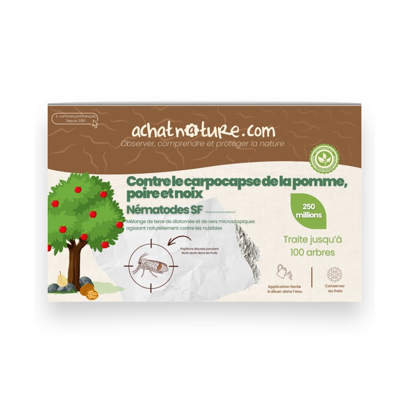 Nématodes sf - 100 arbres - carpocapses pomme poire noix - 250m