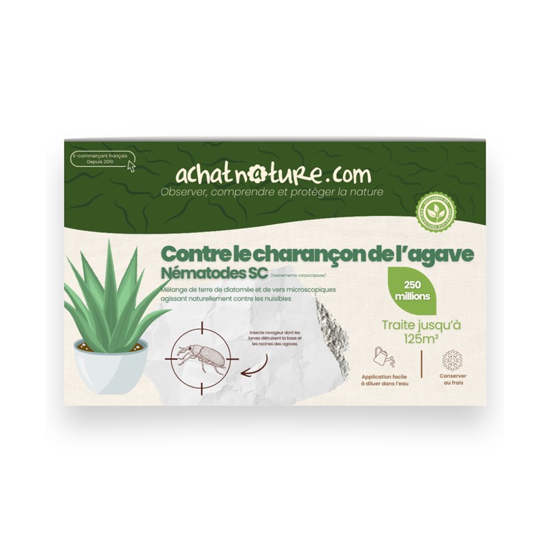 Achat Nature - Nématodes sc - 125 m² - charançon de l'agave - 250 millions