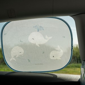 Lot de 2 pare-soleil pour voiture les contes de christian la baleine