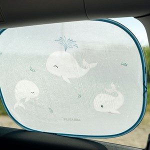 Lot de 2 pare-soleil pour voiture les contes de christian la baleine