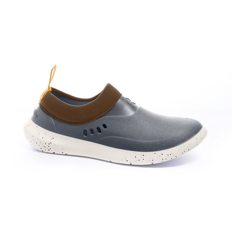 Chaussure mix bleu marron