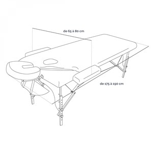 Kit de housses table de massage