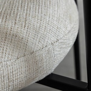 Chaise triplex tissu écru