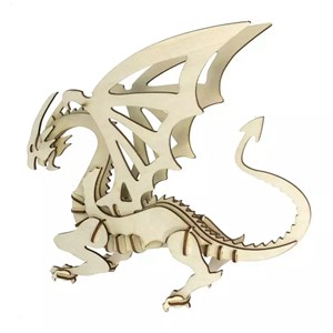 Puzzle 3d en bois dragon
