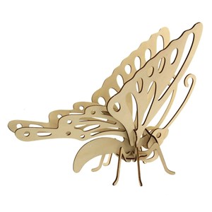 Puzzle 3d en bois papillon