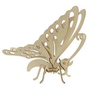 Puzzle 3d en bois papillon