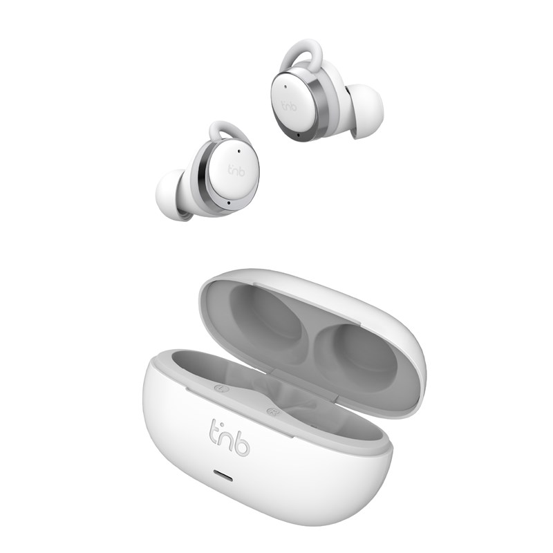 T'nb - écouteurs sport sans fil energy bud, confortables - blanc