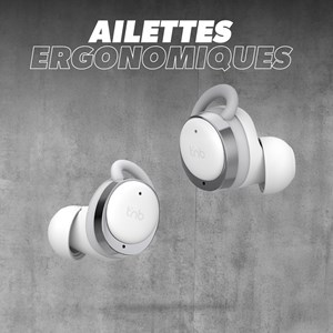 T'nb - écouteurs sport sans fil energy bud, confortables - blanc