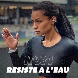 T'nb - écouteurs sport sans fil energy zen à clip, confortables - beige