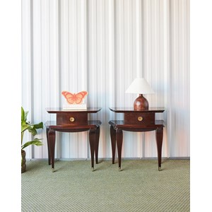 Paire de chevets art déco en acajou n°1292
