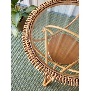 Léonie, la table basse en rotin n°872