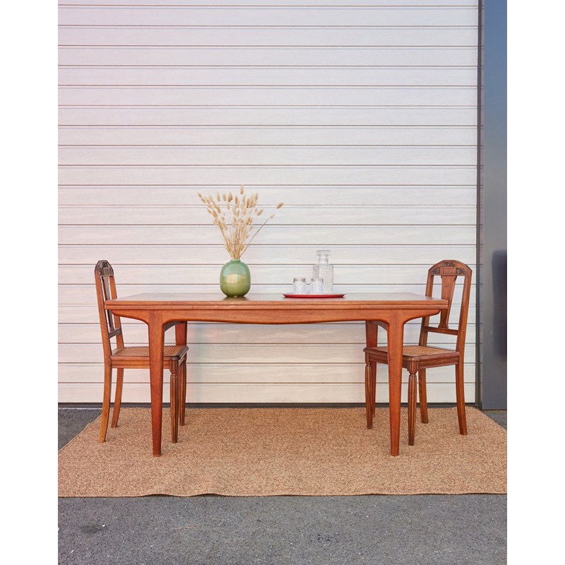 Debongout - Table à manger scandinave en teck n°1141
