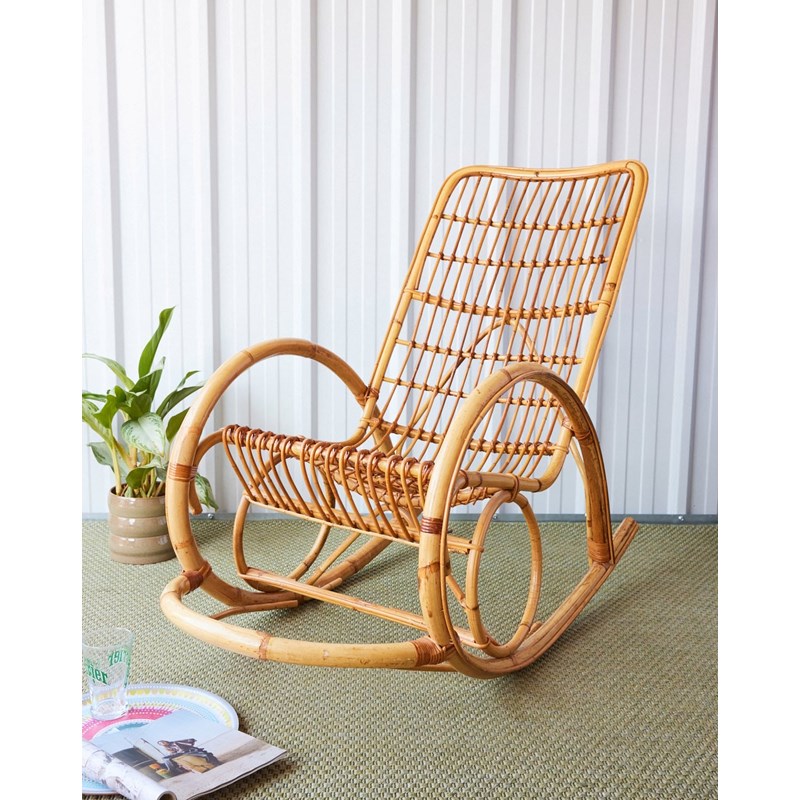 Alibert, le rocking-chair en rotin n°75