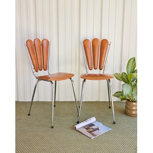 Alma, la paire de chaise en skaï n°1445