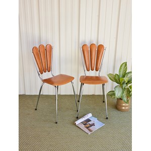 Alma, la paire de chaise en skaï n°1445