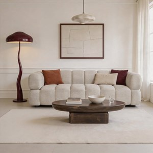 Canapé en tissu beige