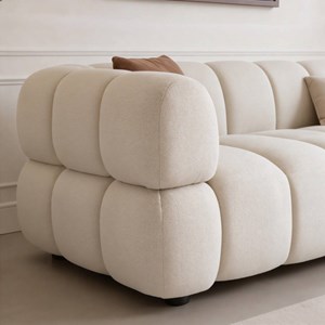 Canapé en tissu beige