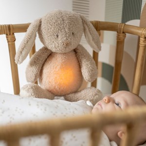 Peluche veilleuse sleepy teddy lapin beige