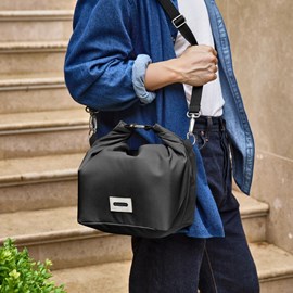 Large lunch bag isotherme- noir-10l-étanche-eco-responsible