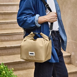 Large lunch bag isotherme- beige-10l-étanche-eco-responsible