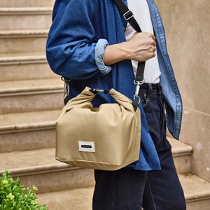 Large lunch bag isotherme- beige-10l-étanche-eco-responsible