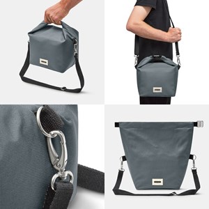 Large lunch bag isotherme- gris-10l-étanche-eco-responsible