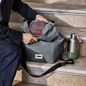 Large lunch bag isotherme- gris-10l-étanche-eco-responsible