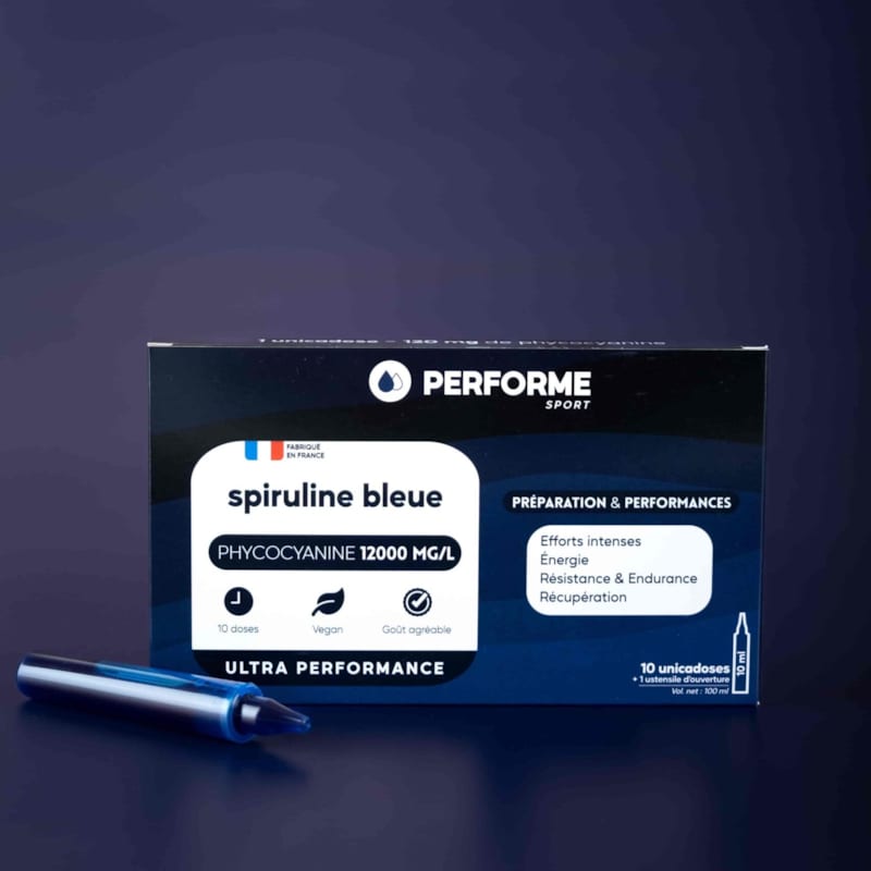Performe - Tonus et récupération à emporter ampoules - phycocyanine 12 000 mg l